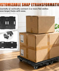 Heavy Duty Interlocking Furniture Dolly 2 Pack Slick Rolling Casters Designed For Moving Big Appliances And Overweight Loads Without Breaking A Sweat with two boxes