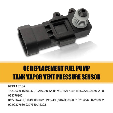1 Pack Car Pressure Sensor for Vapor Vent Port and Tank Replacement for Delphi Gen 3 OEM 16238399 9377680 sensor