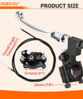 Mini Bike Brake Lever Kit With Rear Caliper Replacement For Coleman CT100U CC100X Baja Doodlebug DB30 Motovox MBX10 MBX11
