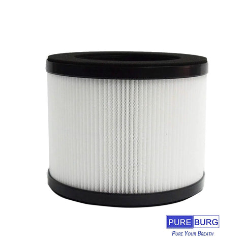 Replacement Filter For Okaysou Airmic4S Air Purifier 2-Pack H13 True HEPA 4-Stage Filtration, cylindrical design, side view