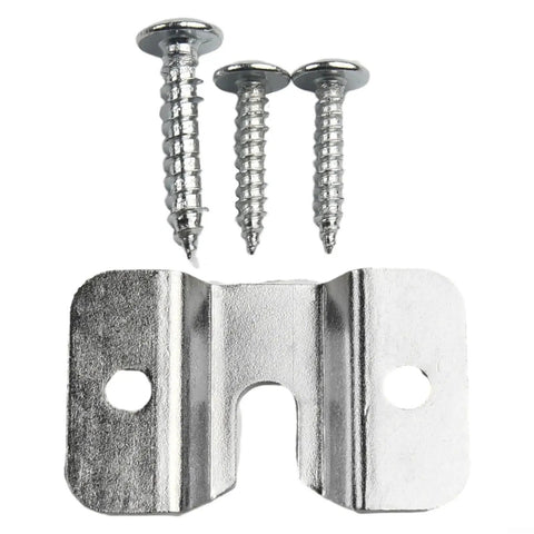Heavy Duty Metal Wall Mount Bracket With Screws And Pads For Secure Dartboard Hanging On Wall Backboard Or Cabinet Silver Finish Kit