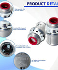 Heavy Duty Snap In Cable Connector For Metal Clad Wiring Smooth Install Zinc Conduit Fitting 3/8 Inch showing die-cast detail.