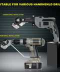 Turn Any Drill Into A Sheet Metal Cutting Beast With This Upgraded Electric Nibbler Attachment for various handheld drills