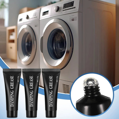 3 Pack 10g Synthetic Damping Grease For Washer Dampers, Heavy-Duty High-Performance Lubricant With Superior Adhesion And Stable Viscosity, Keeps Washing Machine Dampers Quiet, Smooth, And Long-Lasting. 3 black 10g tubes