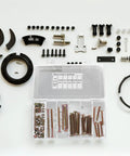 49Pc M6 Hex Socket Head Screws And Barrel Nuts Set For Furniture Connectors displayed in a plastic case with assorted parts.