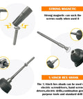 10 Piece 2 Inch Torx T27 Bit Set With One Quarter Inch Hex Shank And Quick Release, S2 Steel Magnetic Security showing features
