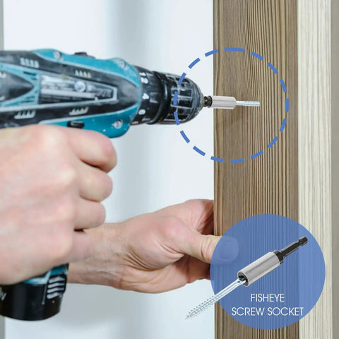Tough As Nails Zinc Plated Eye Lag Screws In A Solid 100 Pack Plus A Handy Hook Driver for use with a drill and wood.
