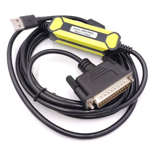 USB To RS232 CNC Programming Cable For Fanuc With DB25 Pin Data Transfer Cable 2.5m Length Windows Compatible 7 8 10 XP Vista CNC Download Cable Serial Data Exchange, coiled