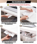 Easy installation guide for Two Pack Under Desk Storage Drawers With Smooth Slide Out Glides And Pick Either Adhesive Or Screw Mount Setup.