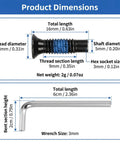 Eight Piece Scooter Replacement Screws Kit dimensions chart for Xiaomi M365 M365 Pro 1S Mi3 Ninebot Max G30 ES F Series