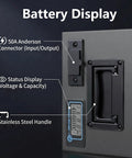 Battery display of Heavy Duty 72V 40Ah LiFePO4 Battery With 50A BMS And 5A Plug In Charger for Electric Bikes.