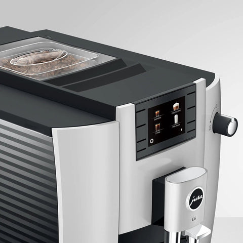 All In One Automatic Coffee Machine Grinds Tamps Brews Froths In Under 60 Seconds With Intuitive Color Display and sleek design