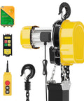 Heavy One Ton Electric Chain Hoist delivering two thousand two hundred pounds of serious lifting power with wireless remote.