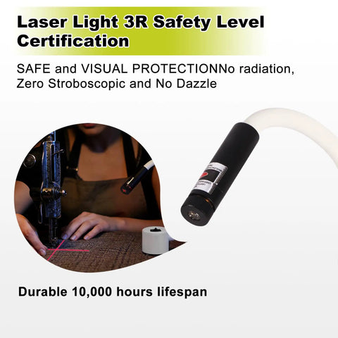 Magnetic Quilting Light With Crosshair Guide Adjustable Red Laser for Sewing Machines safety certification