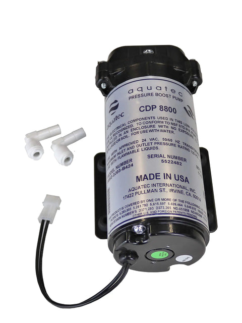 Beefy Booster Pump With Transformer For Home Water Systems Black Quiet Operation 80 PSI Bypass 2.6 LPM Flow