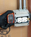 Digital Level And Angle Gauge With LED Alert And Angle Setter measuring angle on electrical box