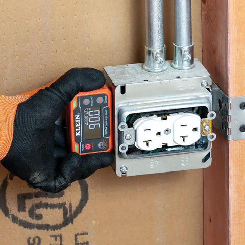 Digital Level And Angle Gauge With LED Alert And Angle Setter measuring angle on electrical box