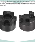 Flexible Coupling Shaft From 10mm To 14mm Bore, 53mm Long, 44.5mm Outer Diameter, 4mm Or 5mm Slot, C45 Steel Motor Coupler Joint