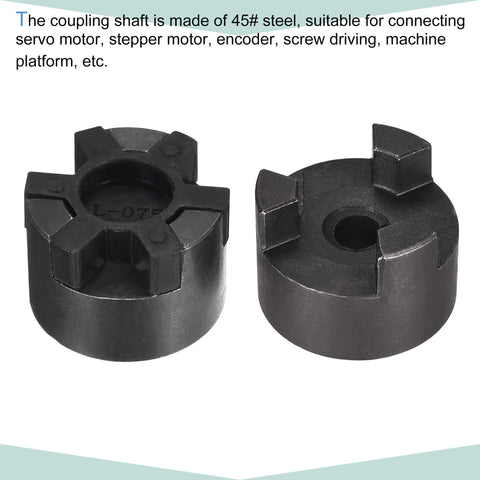 Flexible Coupling Shaft From 10mm To 14mm Bore, 53mm Long, 44.5mm Outer Diameter, 4mm Or 5mm Slot, C45 Steel Motor Coupler Joint