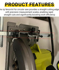 Top Shelf Circular Saw Rip Fence Replacement Guide 49 22 4146 with precision measurement scales for straight cuts.