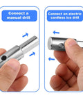 Stainless Steel Ice Auger Drill Bit Adapter Turns Your Manual Auger Into Electric Power Fits One Half Inch And One Quarter Inch Chuck Holes