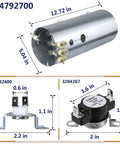 DIY Friendly Dryer Repair Kit With 134792700 Heating Element, 137032600 Thermal High Limit, And 3204267 Thermostat For Electrolux Frigidaire Dryers