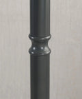 Detail of the pole of Wentworth Swing Arm Floor Lamp In Burnished Bronze Finish Your Go To Reading Light With 22 Inch Extension Arm.