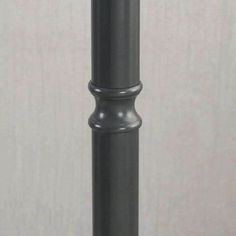 Detail of the pole of Wentworth Swing Arm Floor Lamp In Burnished Bronze Finish Your Go To Reading Light With 22 Inch Extension Arm.