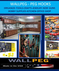Four Panel Pegboard Kit For Home Garage And Office 24x16 Inch Panels 64x24 Inch Mounted Wall Organizer with tools and accessories