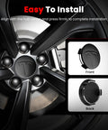 4 Pack Car Wheel Center Hub Cap Kit With 22 Lug Nut Covers 2.2 Inch 56mm Rim Caps With Emblem For Model 3 And Model Y, easy installation