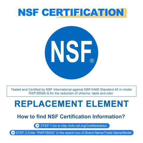 NSF certification for Water Filter And Air Filter Combo For LG And Kenmore Refrigerators RWF3500A Replacement NSF Certified Lead Free