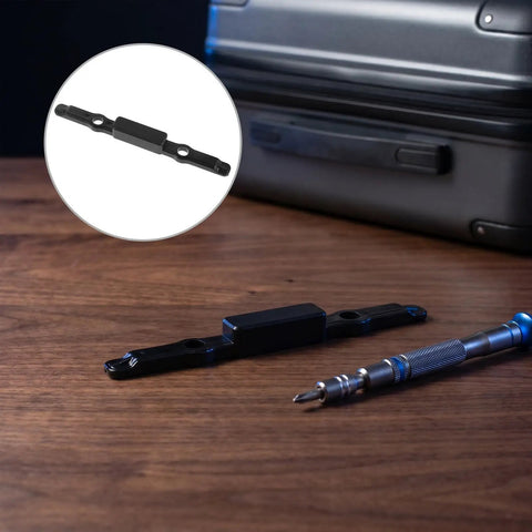 Durable Luggage Pull Handle Replacement Button For Suitcase Repair Zero Hassle Trolley Switch Upgrade Travel Rig Part Smooth Operation on wooden table