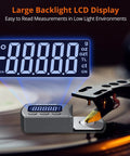 Turntable Stylus Force Scale With 0.01g Precision, Non Magnetic Gauge For Accurate Cartridge Tracking, Supports MM MC MI Cartridges And Piezo Pickup, Perfect Gear For Pros And Home Audio Setups, backlit LCD close-up