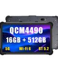 Built Like A Tank 13.3 Inch Rugged Tablet Running Android 13 with durable design, 16GB RAM, 512GB storage, and front view display.