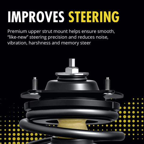 Quick Strut Assembly 139104 Suspension Strut And Coil Spring For Chevrolet Suburban And Avalanche SUVs close-up view of upper mount