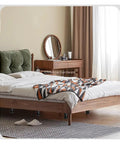 Bedroom featuring a bed with Black Adjustable Sofa And Table Legs Heightening Bracket Set For Bed Frames And Furniture Support
