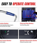 XSTO 550 Lb Capacity Electric Dolly Stair Climber control panel with operation buttons and speed settings, designed for easy use.