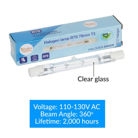 Heavy Duty R7S Halogen Bulbs 78mm T3 Base 100 Watt 800 Lumens Dimmable 120V 2700K Warm White Durable Light Bulbs 5 Pack Top Shelf Quality With Zero Fuss Setup And Built Different Warmth For Home Projects