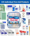First Aid Only 335-piece OSHA-compliant first aid kit in blue portable case.