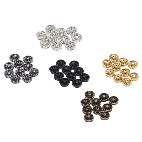 Assorted 100 Pack Mini Metal Snap Button Kit 5mm Sew On Fasteners For Doll Clothes Sewing Garment Repair Skirts And Collars