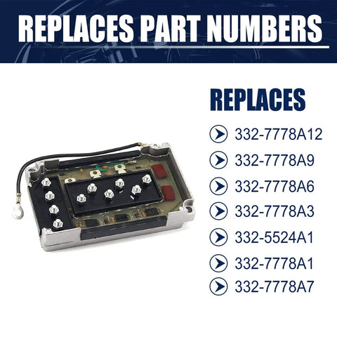 CDI Switch Box Replacement For 50 To 275 HP Outboard Motors Power Pack 332 7778 332 7778A12 Switch Box with part numbers