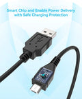 Top Notch 5V AC Power Adapter Charger For Snap On Tools Diagnostic Thermal Imager Model EETH300 showing USB and micro USB ends