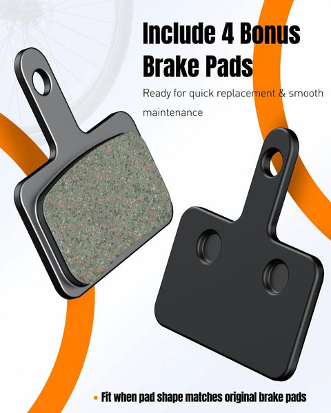 Bike Disc Brake Pad Spreader Tool For Hydraulic Calipers, Piston Press And Pad Repositioning, featured with bonus brake pads