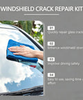 Person using 2026 Upgrade Windshield Crack Repair Kit For Chips And Other Cracks Universal Glass Repair Tool Set on car windshield.