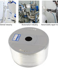 Hella Flexible Transparent Pu Air Hose With Ultra Soft Pneumatic Tubing 10mm Outer Diameter And 6 5mm Inner Bore For Air Compressors, shown coiled and used in various industries.
