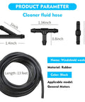 Heavy Duty Car Windshield Washer Hose Plus 13 Foot Universal Auto Washer Line Repair Kit Featuring I Y T Connectors Cut To Length Rubber Tubing