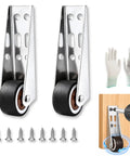 Heavy Duty Sliding Door Roller Wheels Roll Like Butter For Smooth And Whisper Quiet Operation Premium Rubber vertical track wheels with hardware.