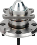 Steel rear wheel hub and bearing assembly non ABS fits Hyundai Sonata 1999 2005 and Kia Optima 2001 2006 direct fit replacement