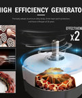 Internal components of 8000W Home Magnetic Levitation Wind Turbine Generator with three-blade design, emphasizing durability and efficiency.