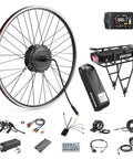 Do It Yourself 48V 500W To 750W Ebike Hub Motor Conversion Kit For Front Or Rear Wheel Fits 20 To 700C Rims with display and battery